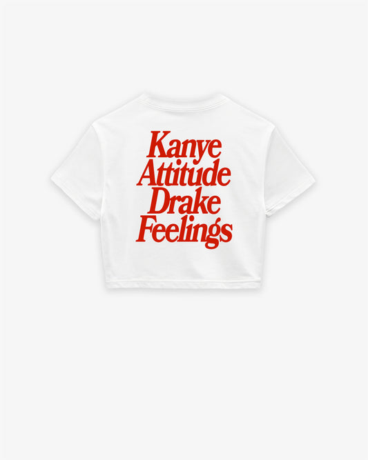 Oversize Cropped Tee - Kanye x Drake