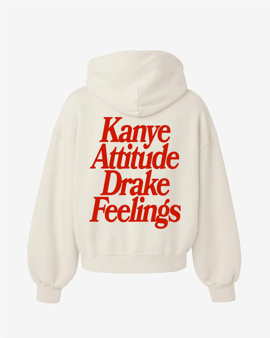 Oversized Hoodie Black - Kanye x Drake