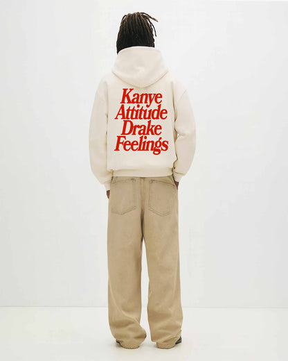Oversized Hoodie Black - Kanye x Drake