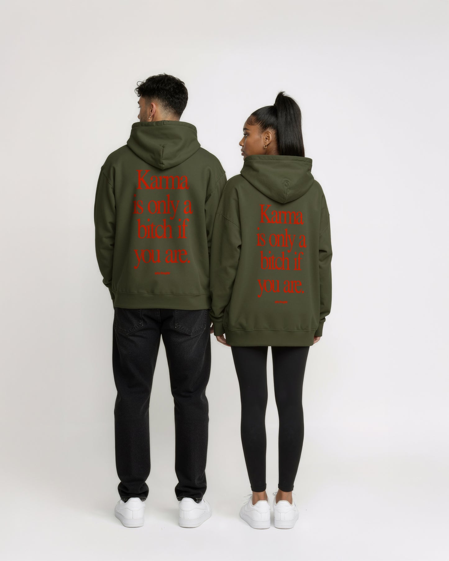 Oversized Hoodie - Karma Is Only a Bitch If You Are