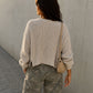 Cropped Knitted Sweater Girls