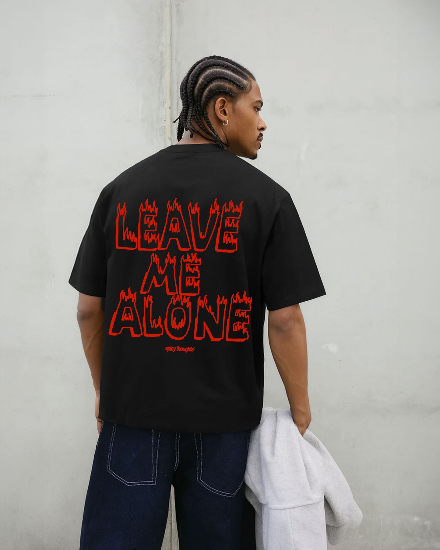 Heavy Oversized Tee - Leave Me Alone