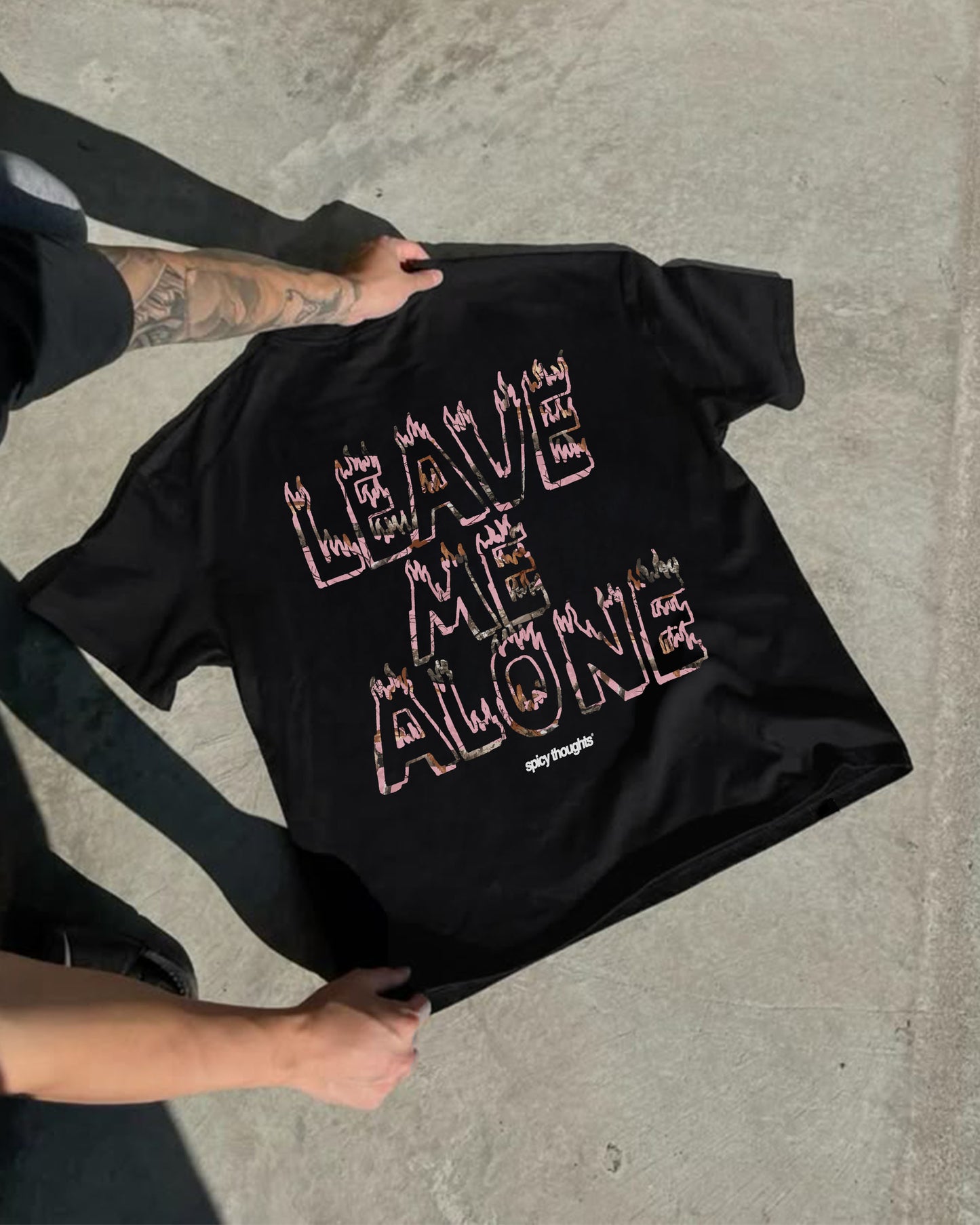 Heavy Oversized Tee - Leave Me Alone