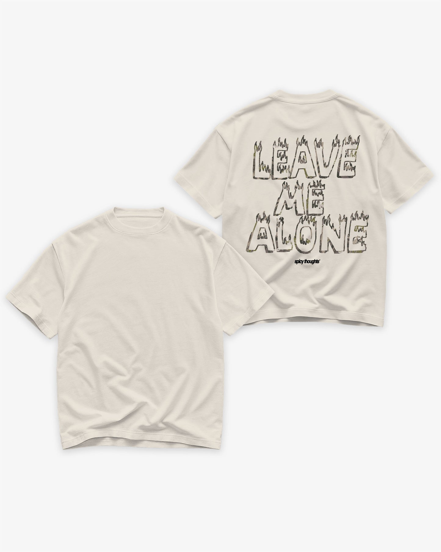 Heavy Oversized Tee - Leave Me Alone