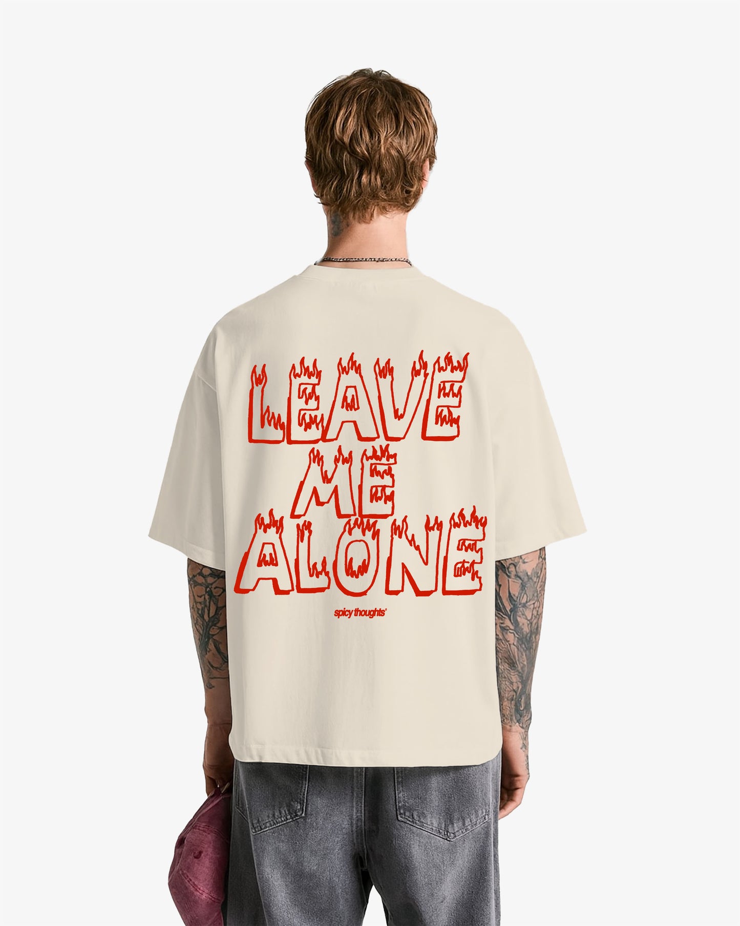 Heavy Oversized Tee - Leave Me Alone