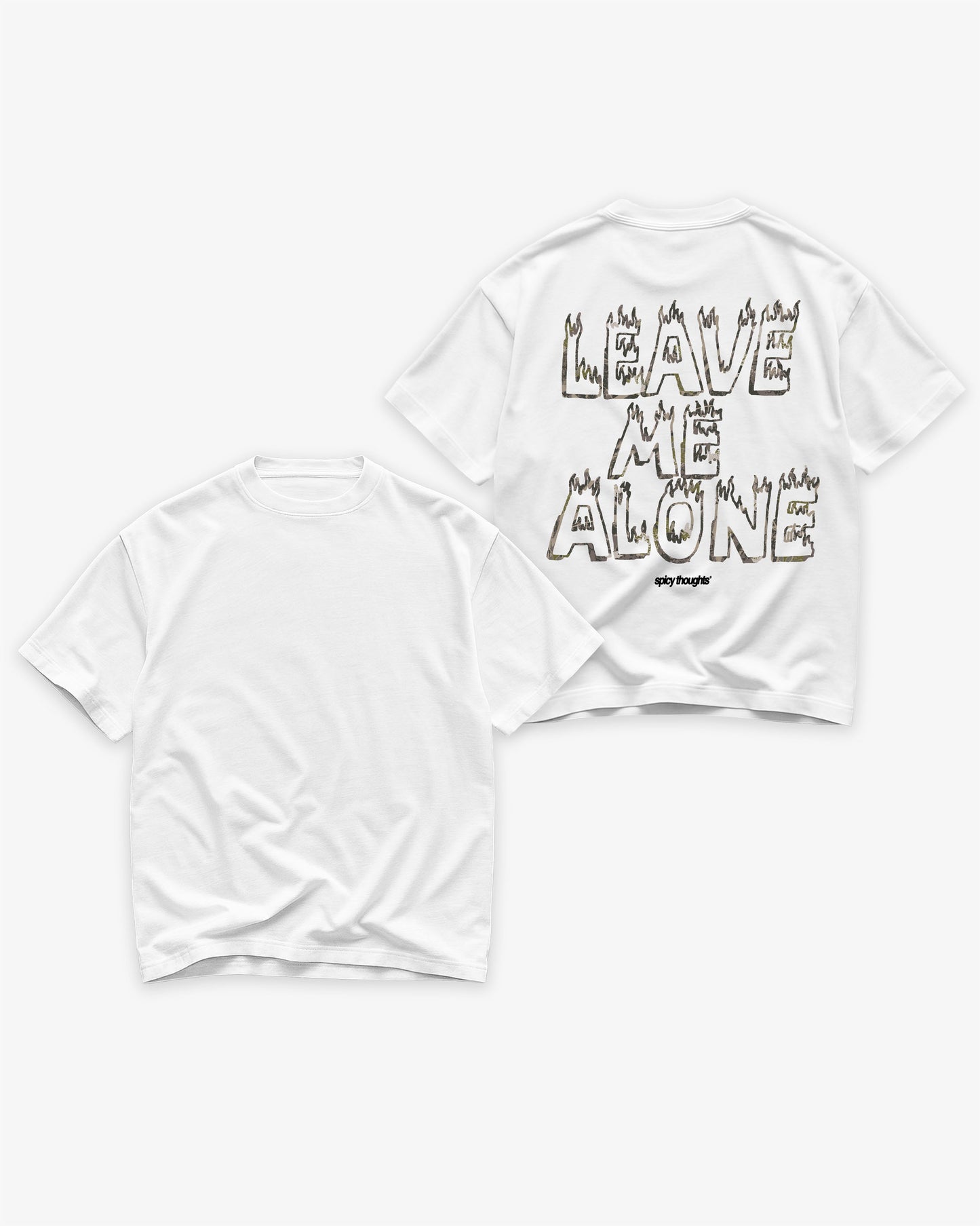 Heavy Oversized Tee - Leave Me Alone