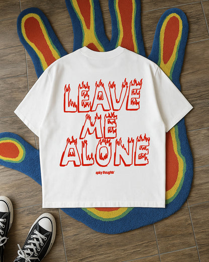 Heavy Oversized Tee - Leave Me Alone