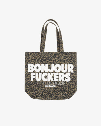 Tote Bag Leopard - Bonjour Fuckers
