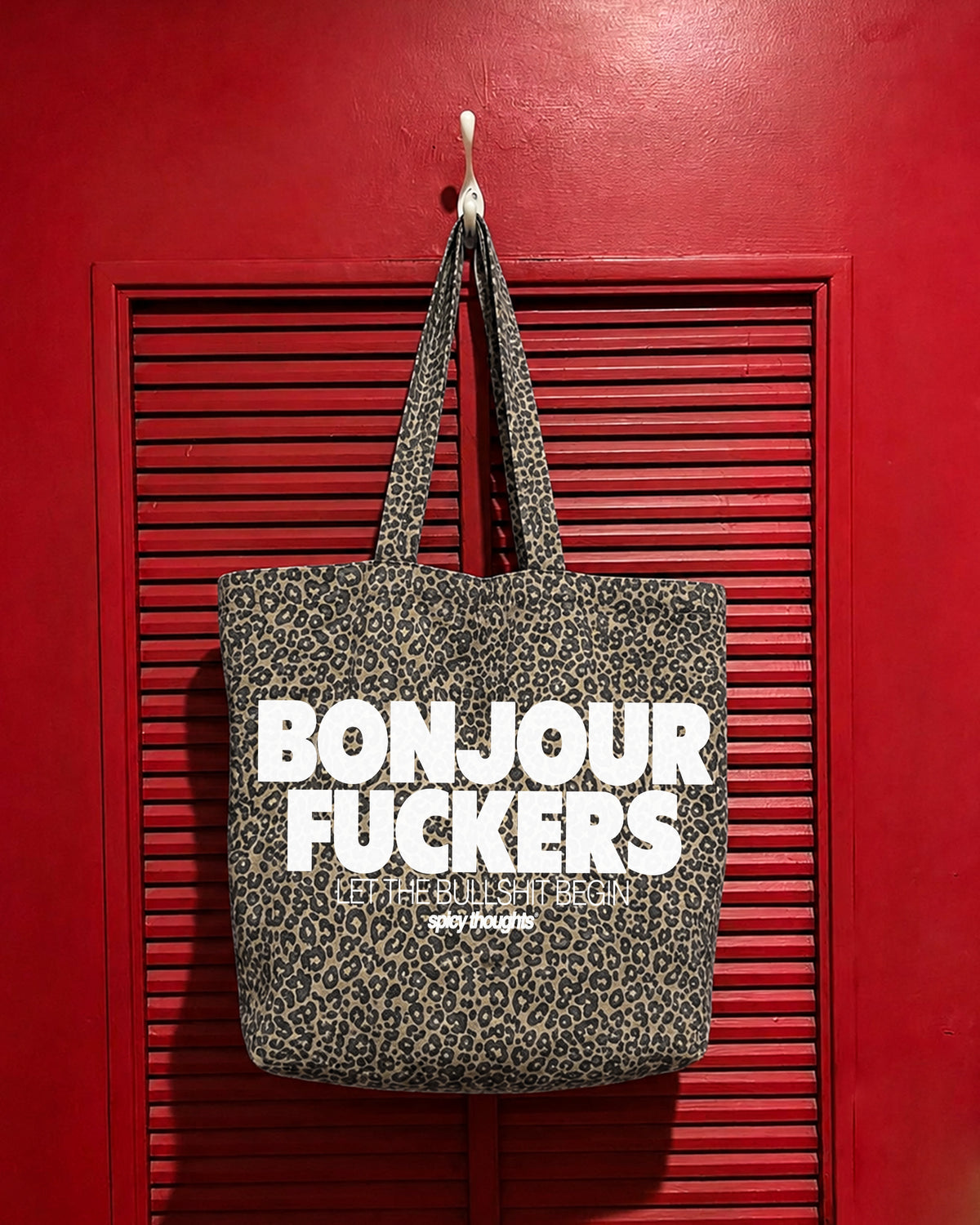 Tote Bag Leopard - Bonjour Fuckers