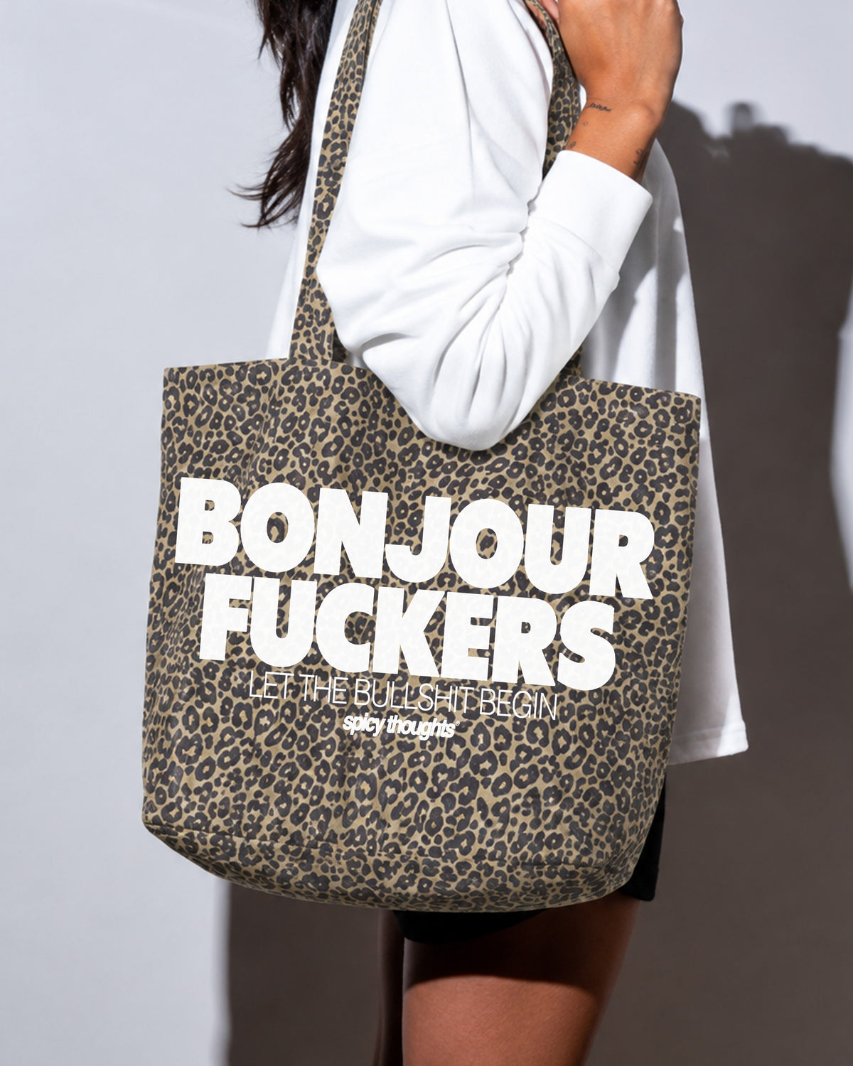 Tote Bag Leopard - Bonjour Fuckers
