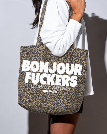 Tote Bag Leopard - Bonjour Fuckers
