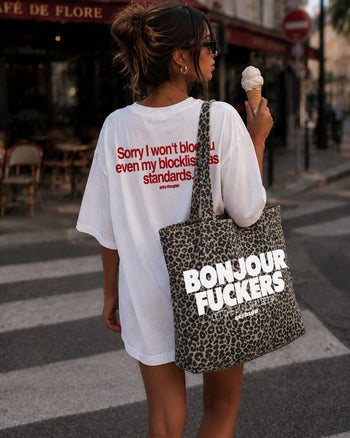 Tote Bag Leopard - Bonjour Fuckers