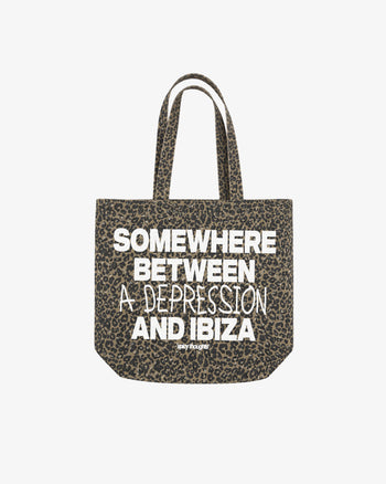 Tote Bag Leopard - Somewhere Between a Depression and Ibiza
