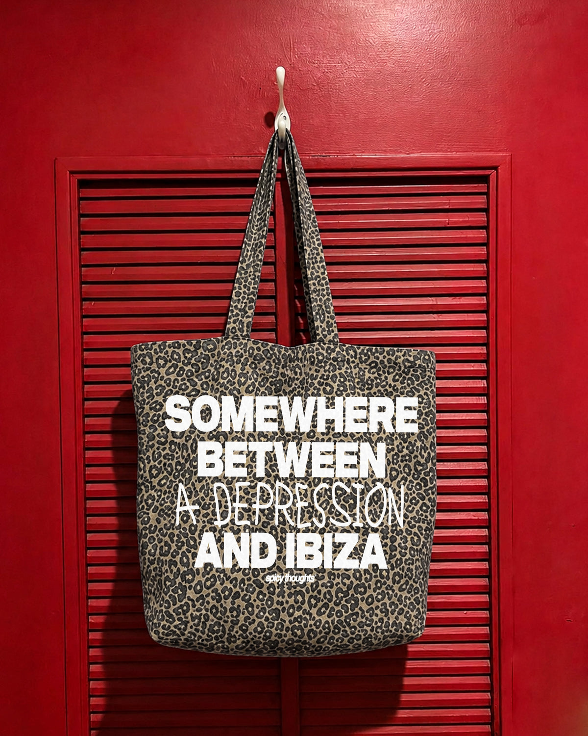 Tote Bag Leopard - Somewhere Between a Depression and Ibiza