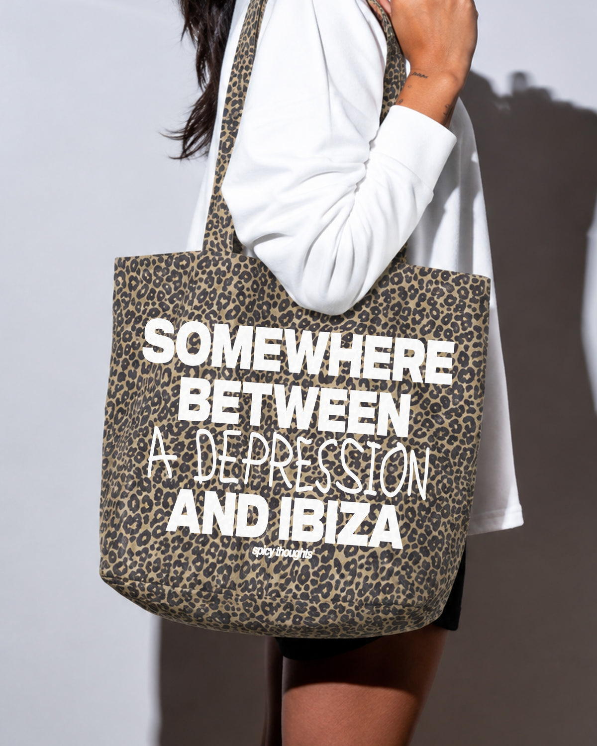 Tote Bag Leopard - Somewhere Between a Depression and Ibiza