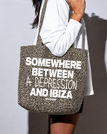 Tote Bag Leopard - Somewhere Between a Depression and Ibiza
