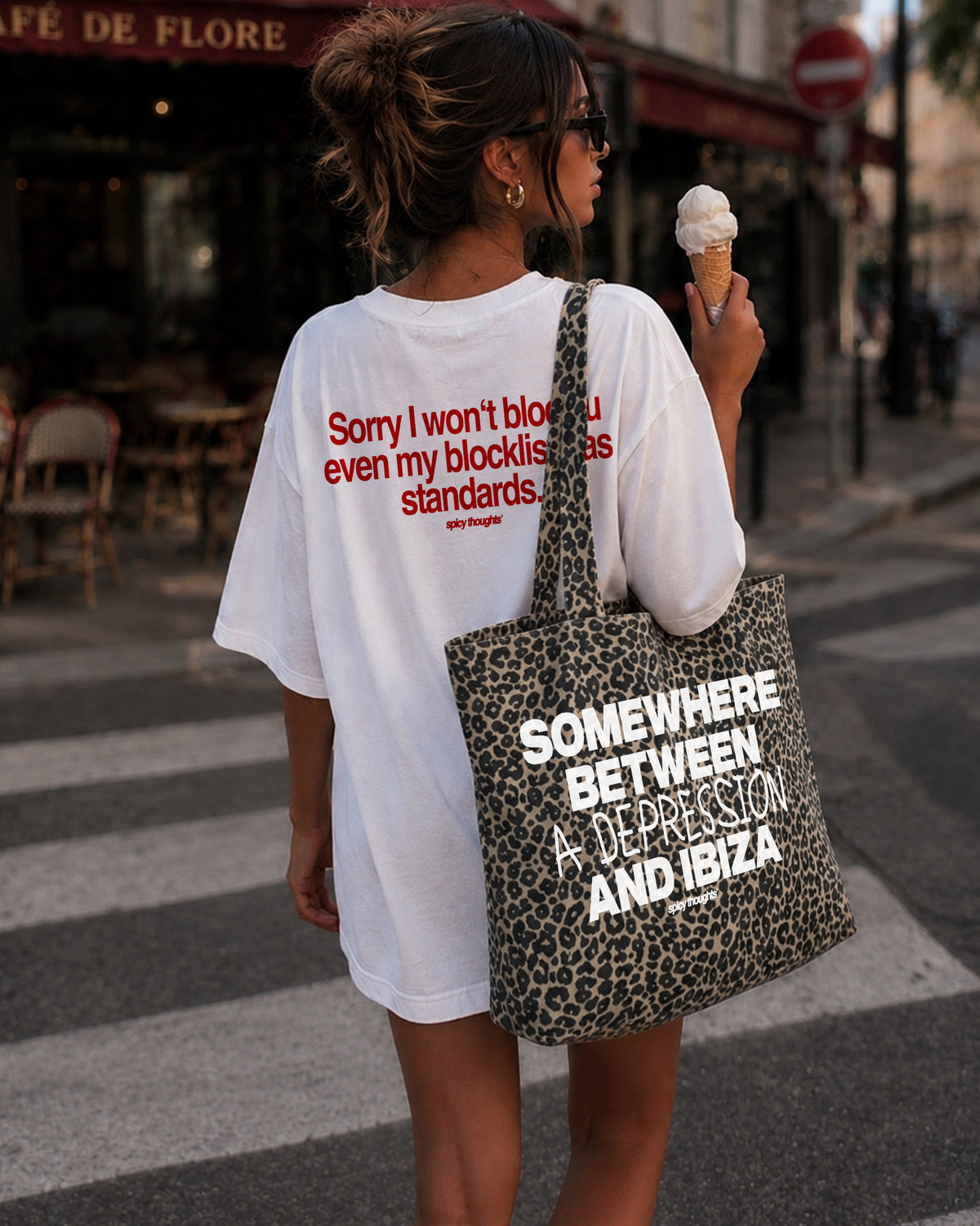 Tote Bag Leopard - Somewhere Between a Depression and Ibiza