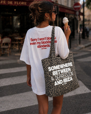 Tote Bag Leopard - Somewhere Between a Depression and Ibiza