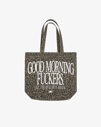 Tote Bag Leopard - Good Morning Fuckers