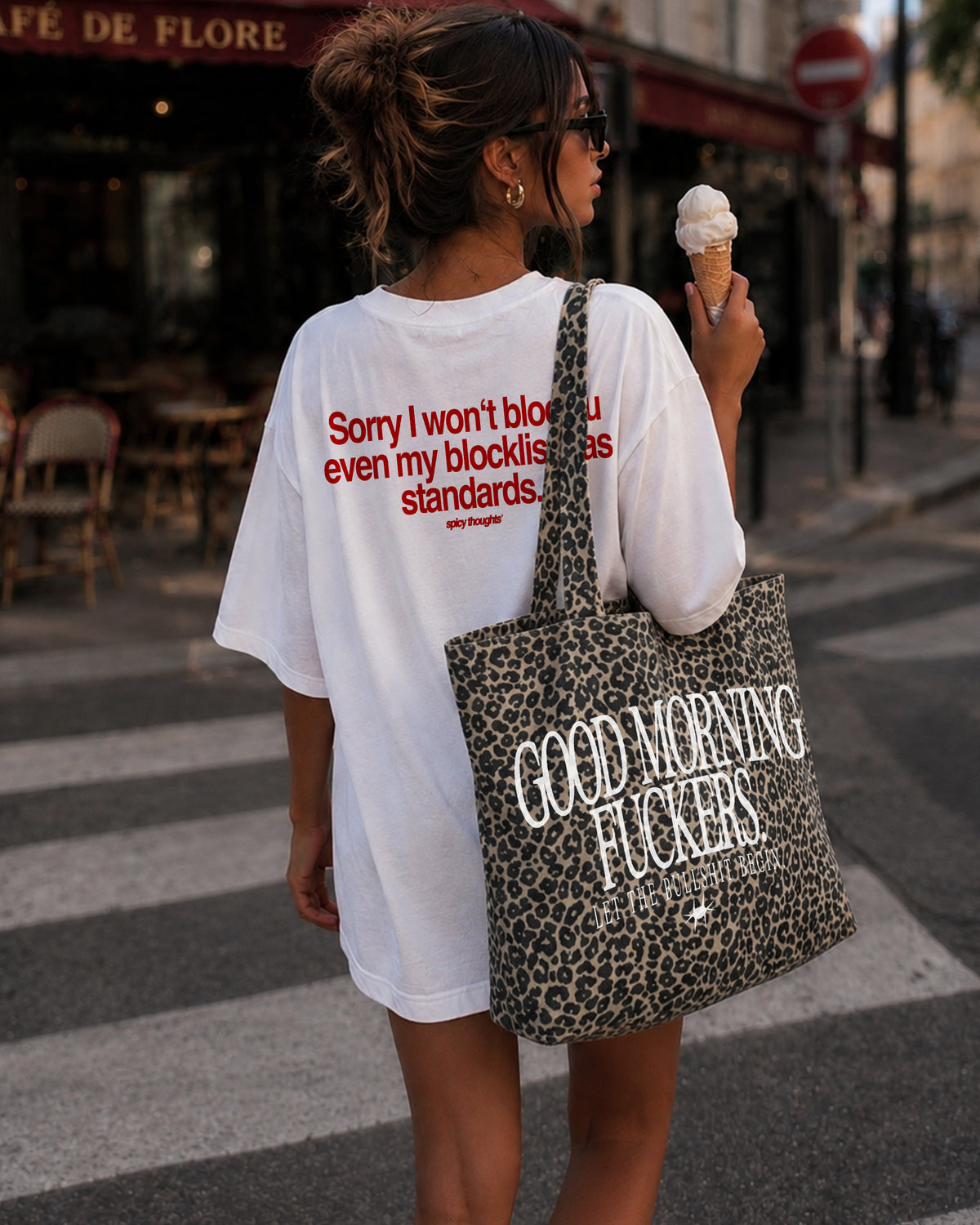 Tote Bag Leopard - Good Morning Fuckers