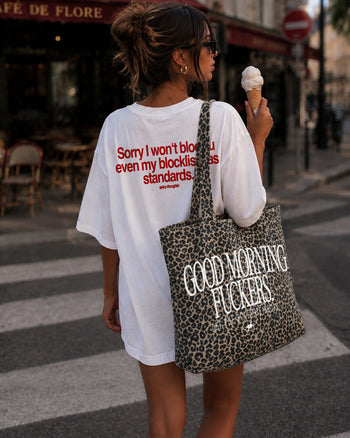 Tote Bag Leopard - Good Morning Fuckers