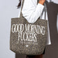 Tote Bag Leopard - Good Morning Fuckers
