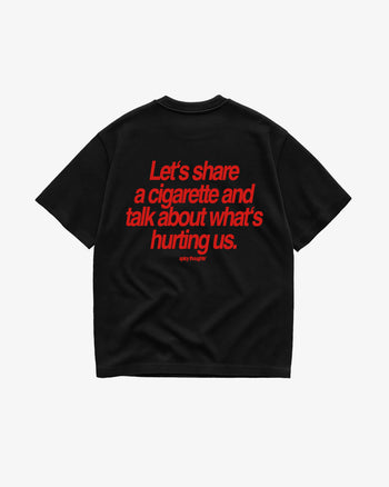 Heavy Oversized Tee - Let’s Share a Cigarette