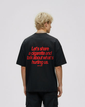 Heavy Oversized Tee - Let’s Share a Cigarette