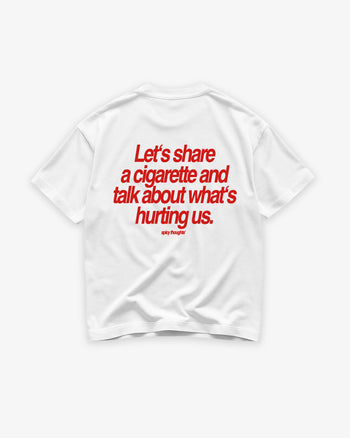 Heavy Oversized Tee - Let’s Share a Cigarette