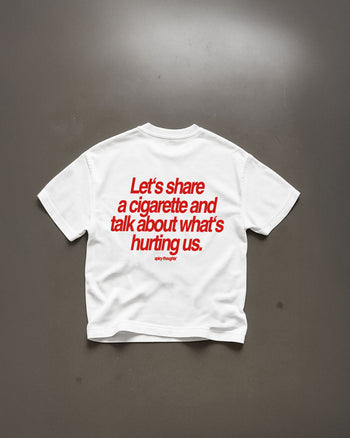 Heavy Oversized Tee - Let’s Share a Cigarette