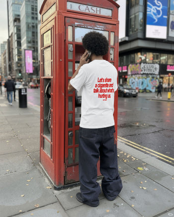 Heavy Oversized Tee - Let’s Share a Cigarette