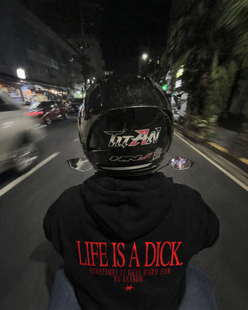 Oversized Hoodie - Life Is A Dick