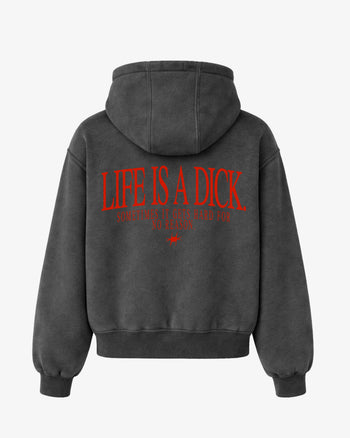 Oversized Hoodie - Life Is A Dick