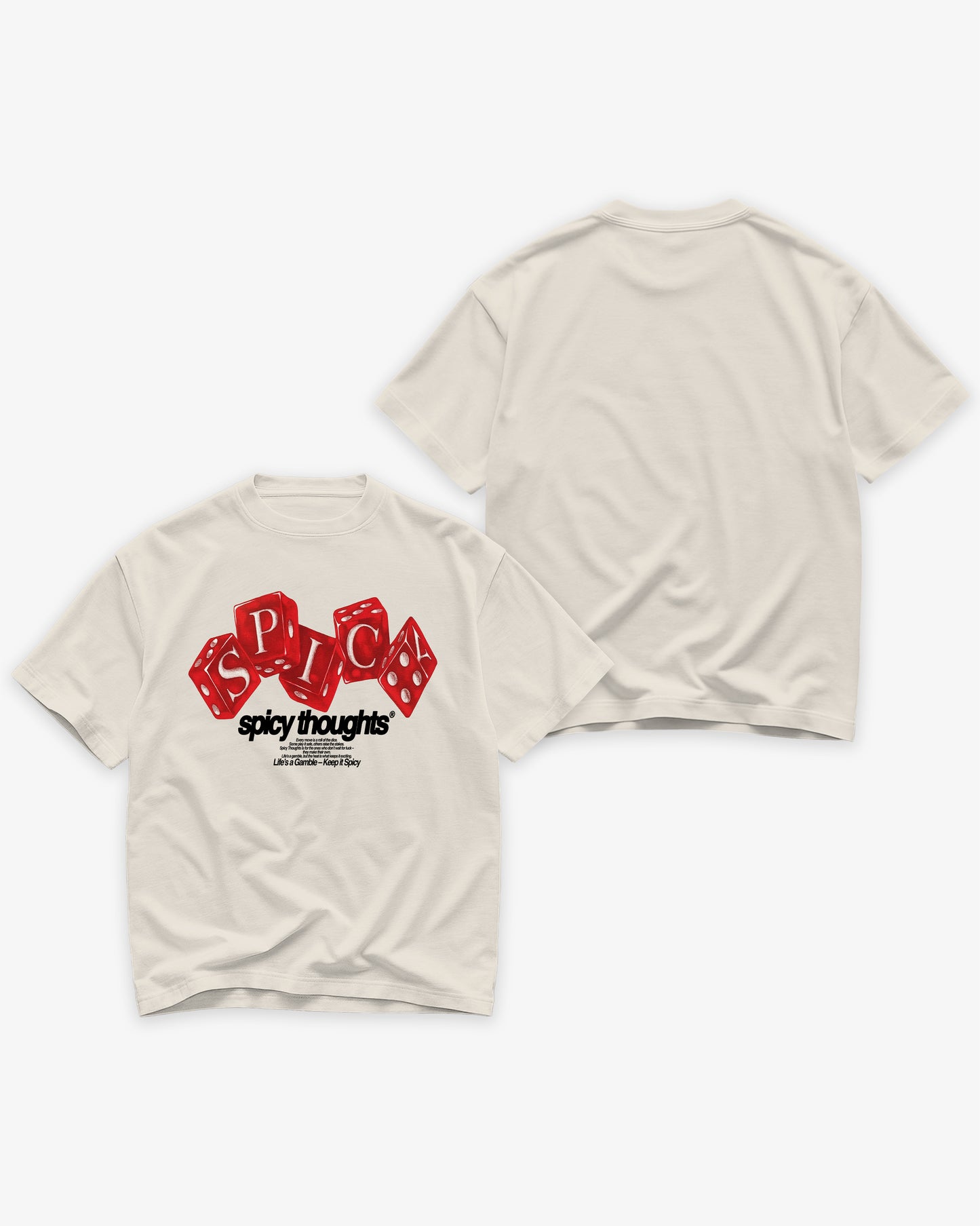 Heavy Oversized Tee - Life’s a Gamble