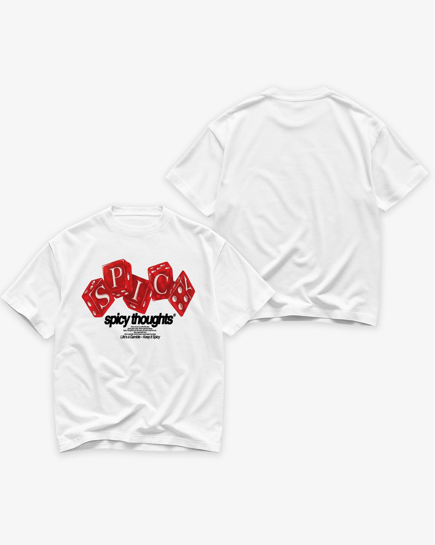Heavy Oversized Tee - Life’s a Gamble