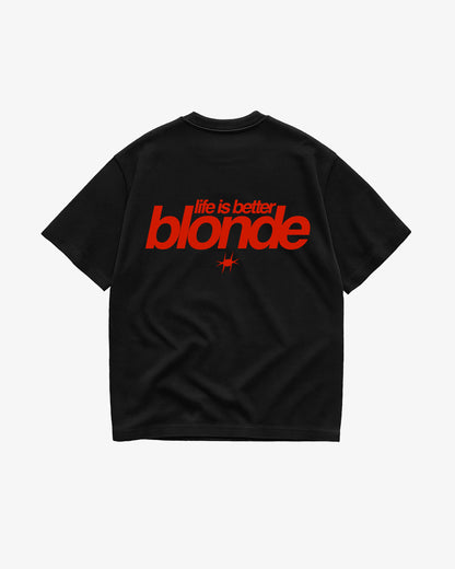 Heavy Oversized Tee - Life Is Better Blonde