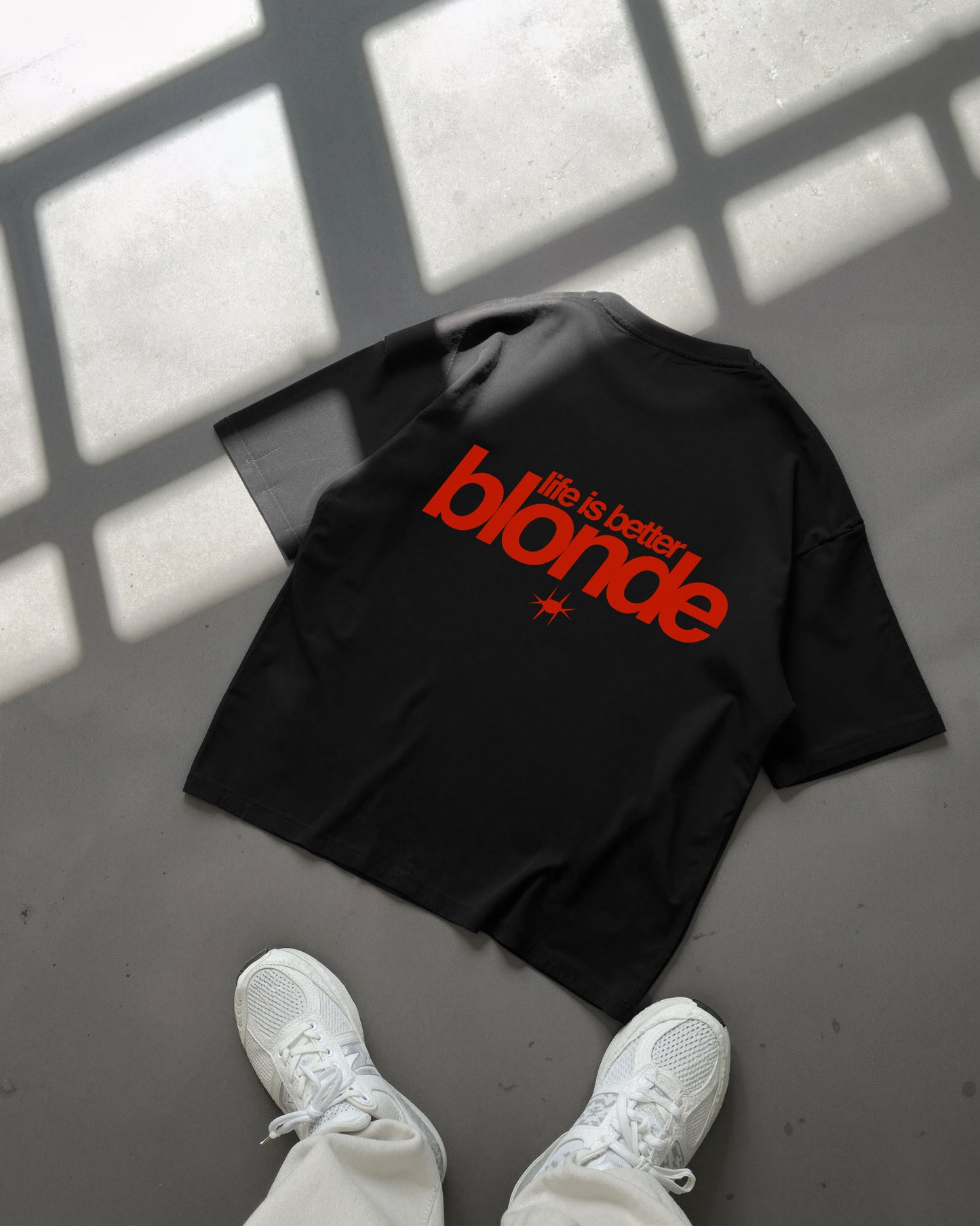 Heavy Oversized Tee - Life Is Better Blonde