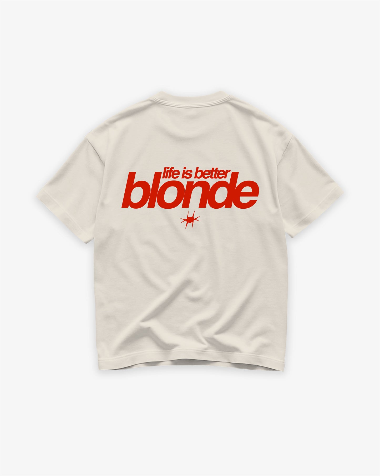 Heavy Oversized Tee - Life Is Better Blonde