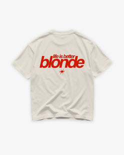 Heavy Oversized Tee - Life Is Better Blonde