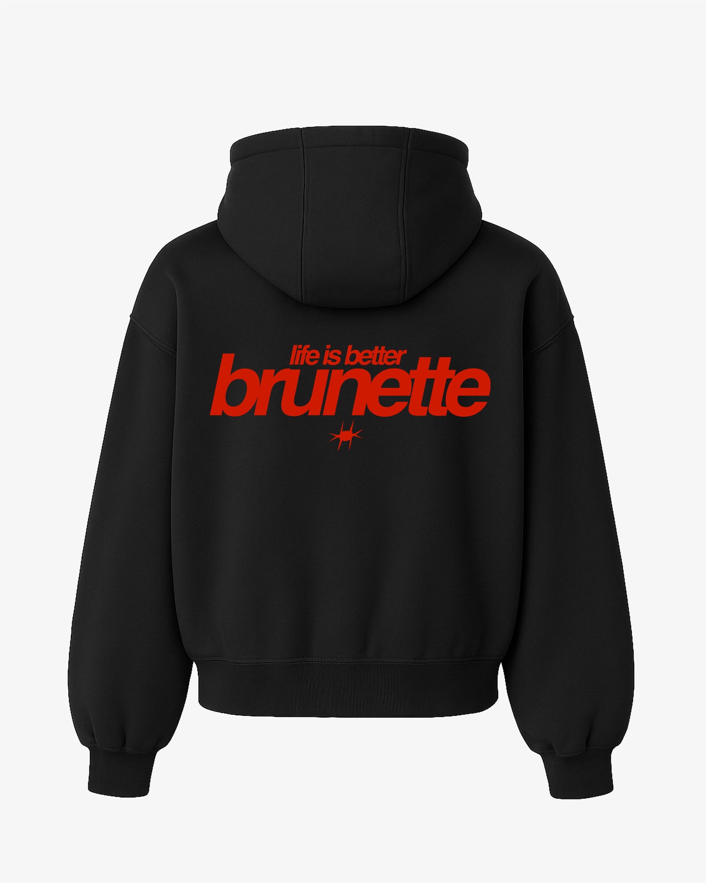 Oversized Hoodie - Life Is Better Brunette