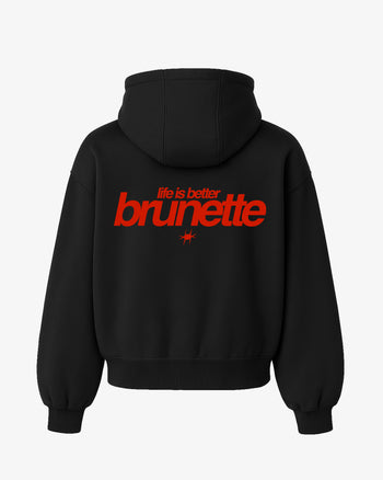 Oversized Hoodie - Life Is Better Brunette