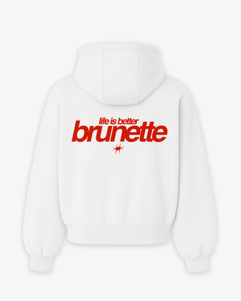 Oversized Hoodie - Life Is Better Brunette