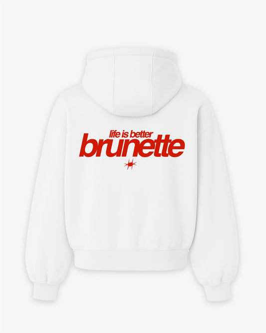 Oversized Hoodie - Life Is Better Brunette