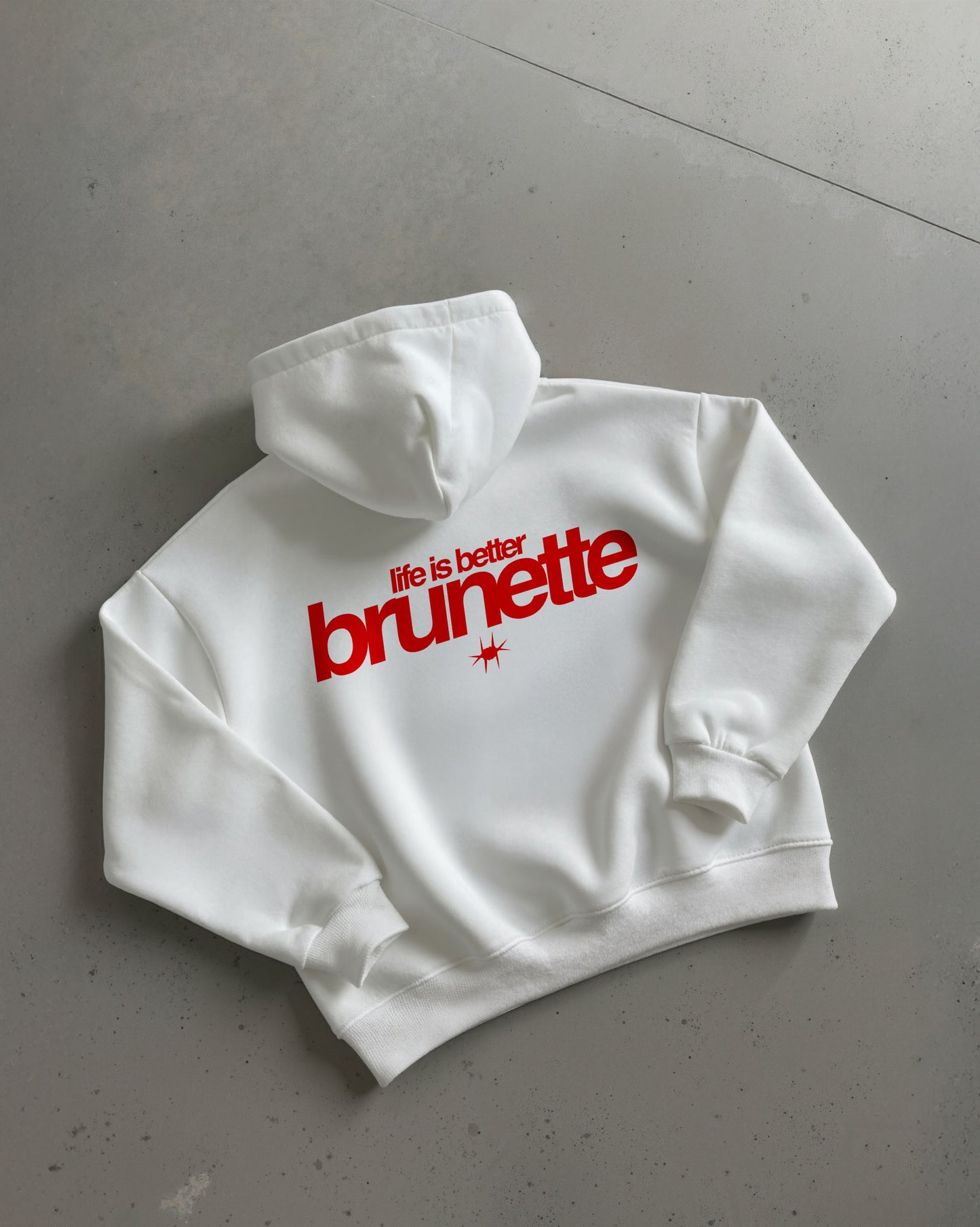 Oversized Hoodie - Life Is Better Brunette