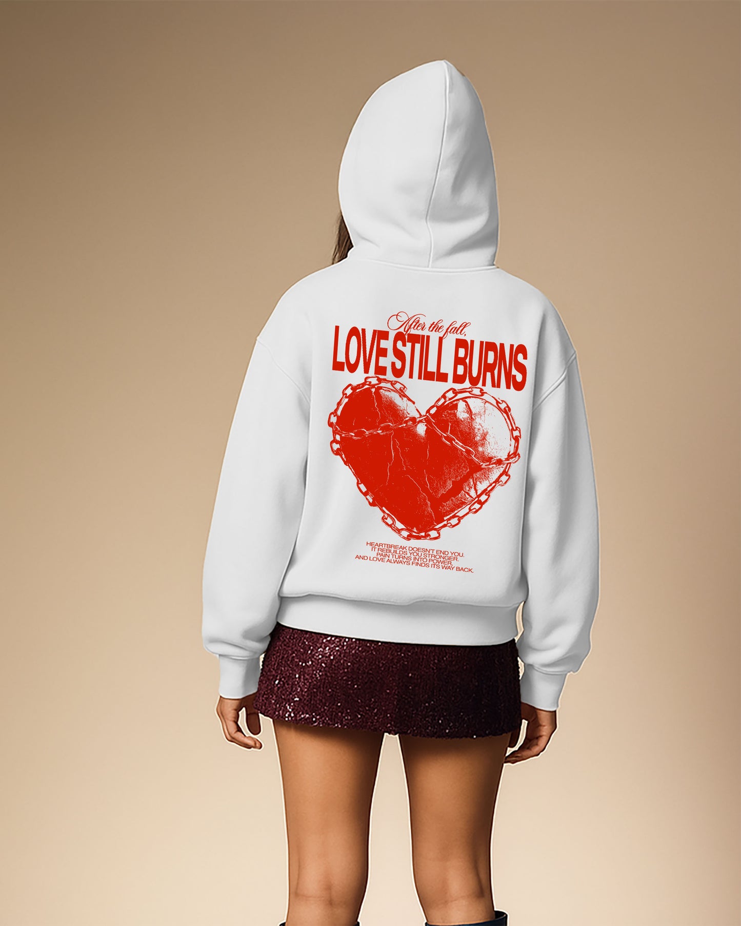 Oversized Hoodie - Love Still Burns