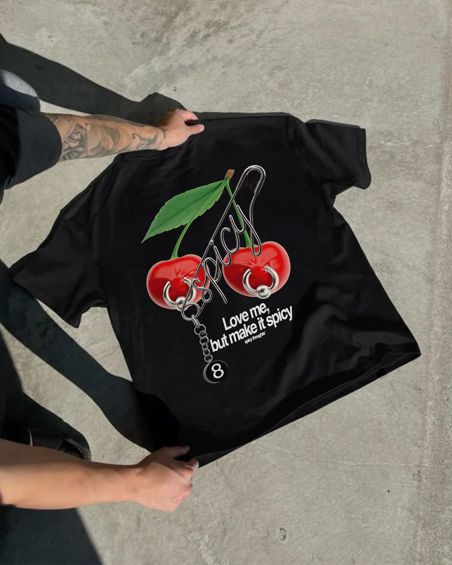 Heavy Oversized Tee - Love me, but make it spicy