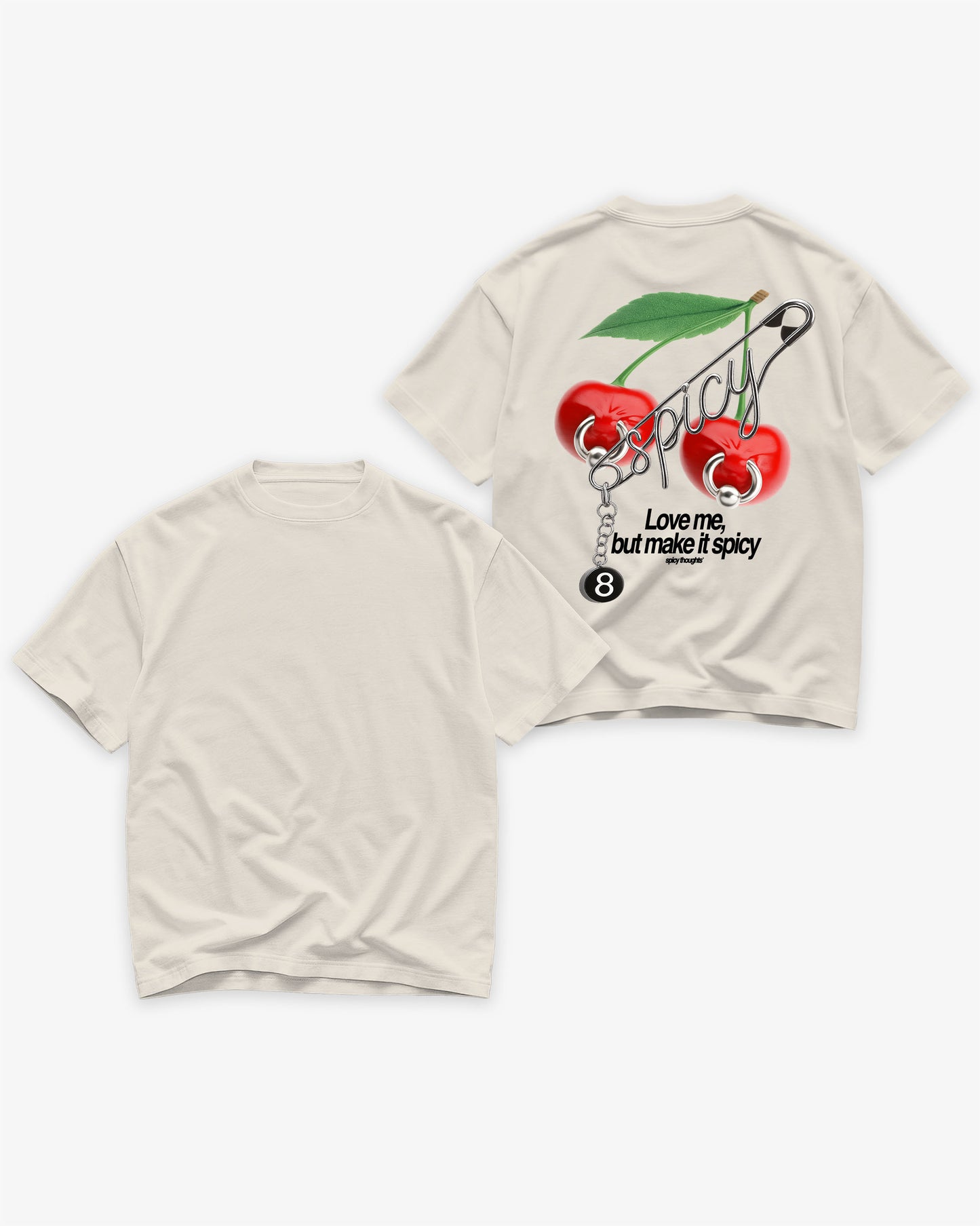 Heavy Oversized Tee - Love me, but make it spicy