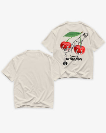 Heavy Oversized Tee - Love me, but make it spicy