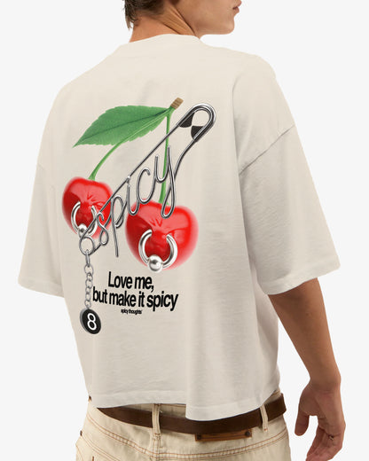 Heavy Oversized Tee - Love me, but make it spicy