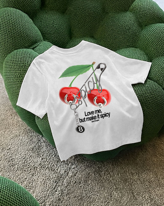 Heavy Oversized Tee - Love me, but make it spicy
